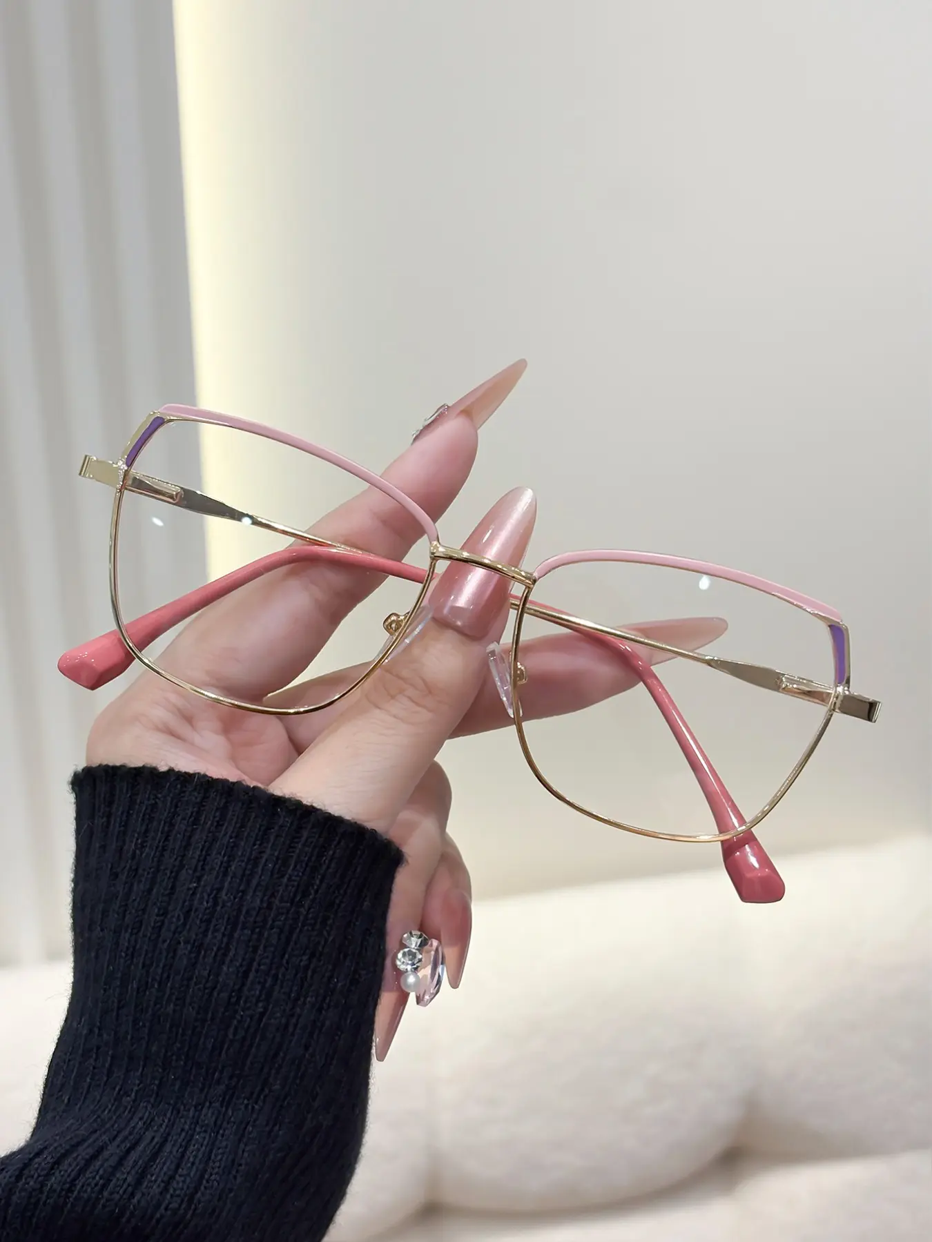 Women's Classic Thin Frame Sunglasses, Perfect for Office, Reading, Leisure Activities, Elegant Style, Ideal for Daily Use, Eyeglass Frames