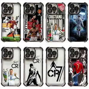 CR7 Cristiano Ronaldo Champions League Design Smartphone Case - Anti-Drop Soft TPU, Full Aesthetic Print, Compatible with iPhone 17 Pro Max/Air 16-11 Plus Pro Max & Samsung S26-S21 FE Plus Ultra, Cellphone Handheld Devices Accessories