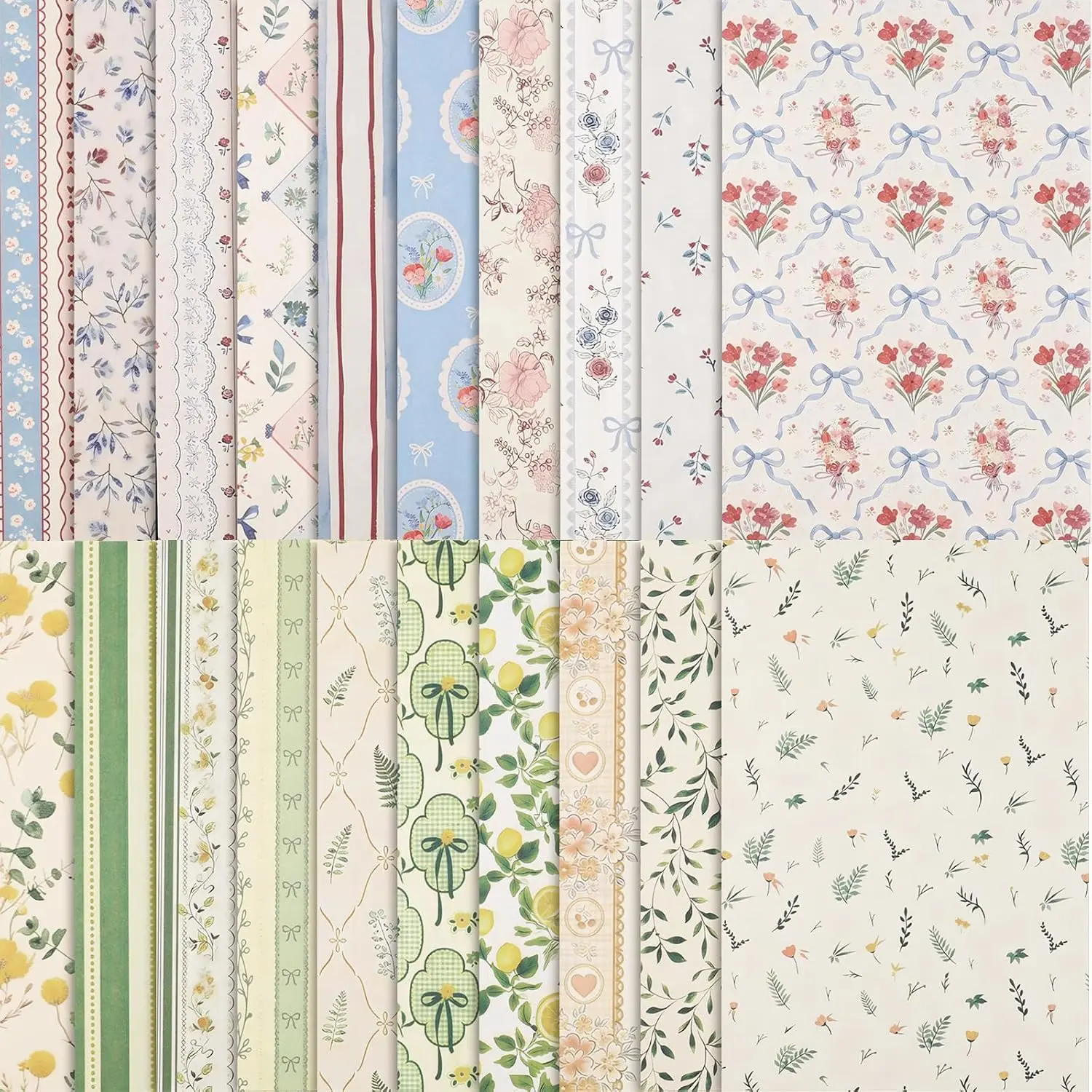60 Sheets Scrapbook Paper 5.5×8.3 in Double Sided Floral | Craft Paper for DIY Scrapbook Albums, Travel Diaries, Greeting Cards,  Tags, Photo Books, Decor Origami Crafts