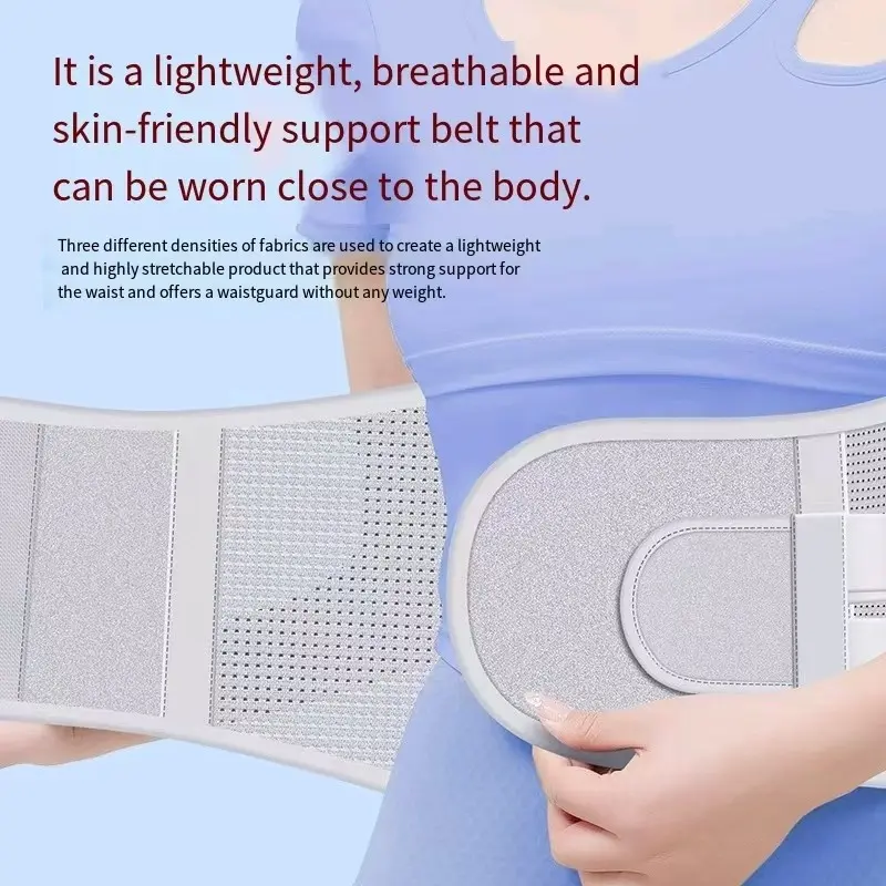 Sports Waist Supporter, Soft Elastic Back Brace, Reduces Upper Body Pressure, Invisible Wear, Office, Driving, Home Use, Straight Posture Relief