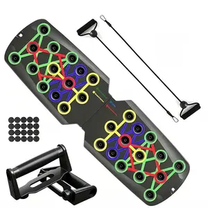 5-in-1 Push-Up Board Strength Training Machine, Adjustable Workout Equipment, Foldable Home Gym Chest Strengthener & Shoulder Back Exerciser, Portable for Men of All Body Types