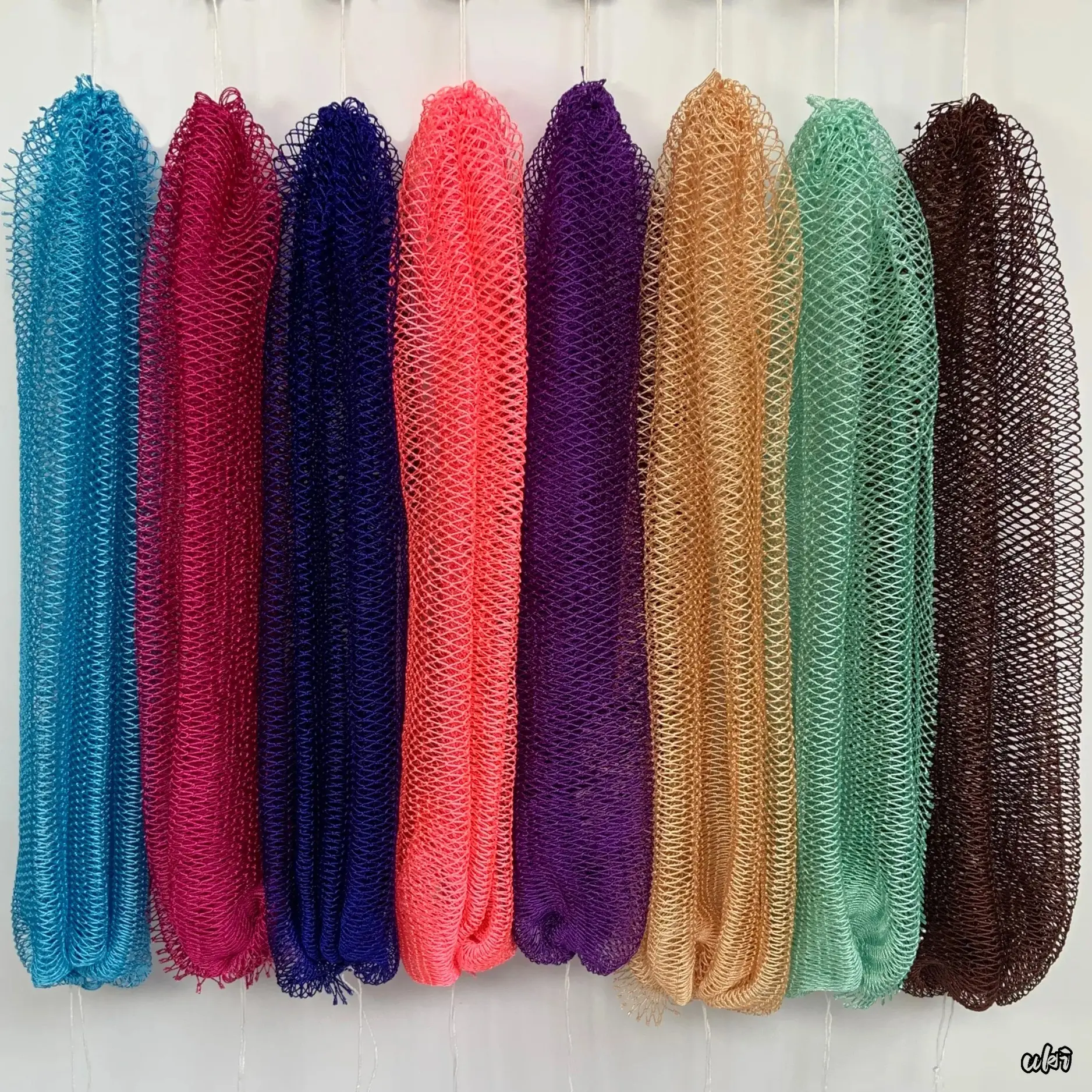 Authentic African Net Sponge, Nylon Fiber Stretchable Mesh Net Bath Scrubber, Deep Cleanse Dead Skin Remover for Full Body Daily Shower Cleansing (Sports & Outdoor Use), All Skin, Use With Soap, Smooth, Accessories, Tool, Washable, Mesh Fabric