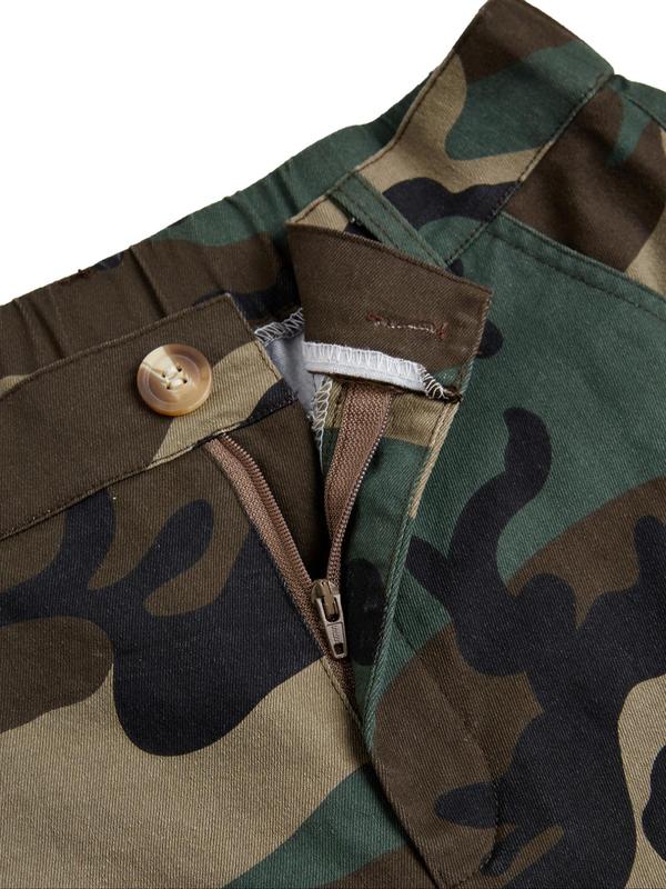 Women's Camo Print Shorts, Casual Comfy Pocket Design Shorts for Daily Wear, Ladies Bottoms for All Seasons