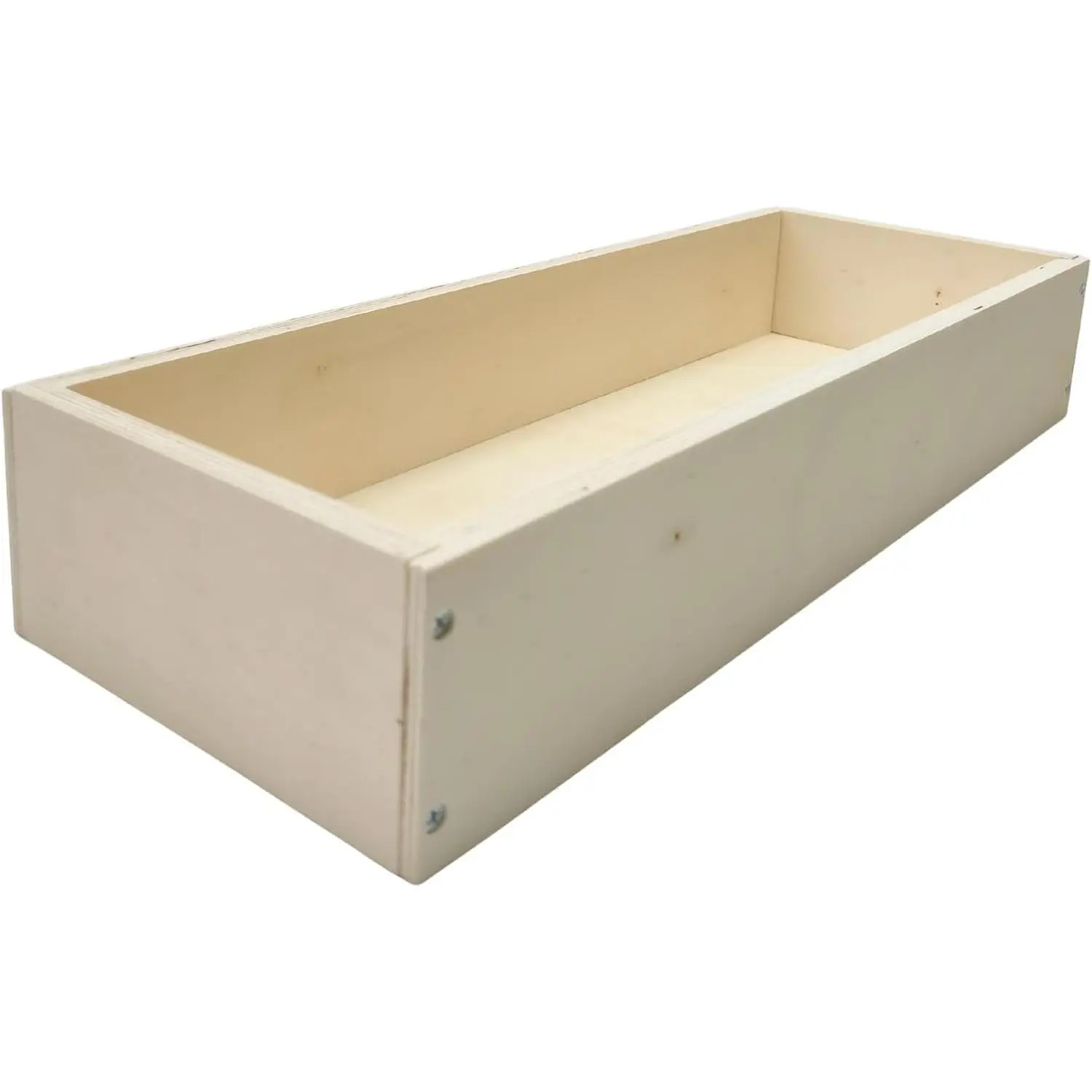 Replacement Kitchen Drawer Box – 19" Depth – Multiple Widths & Heights – Plywood DIY Drawer Kit for Pull-Out Cabinet Drawers, Rollout Shelf & Sliding Drawer (8" Wide, 3-1/2" Tall)