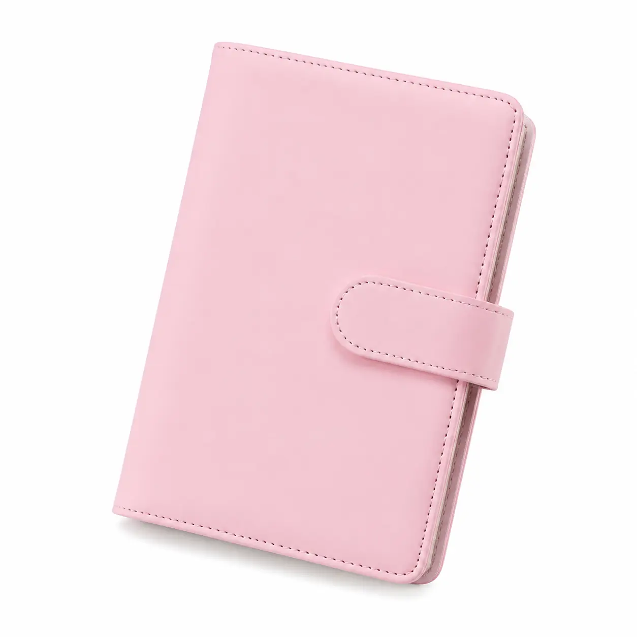 Compact A6-Sized Zippered Notebook Organizer Pouch for Loose-Leaf Planners, Made from Soft PU Leather with Macaron Color Options, Ideal for Students, Professionals, and Journaling Enthusiasts