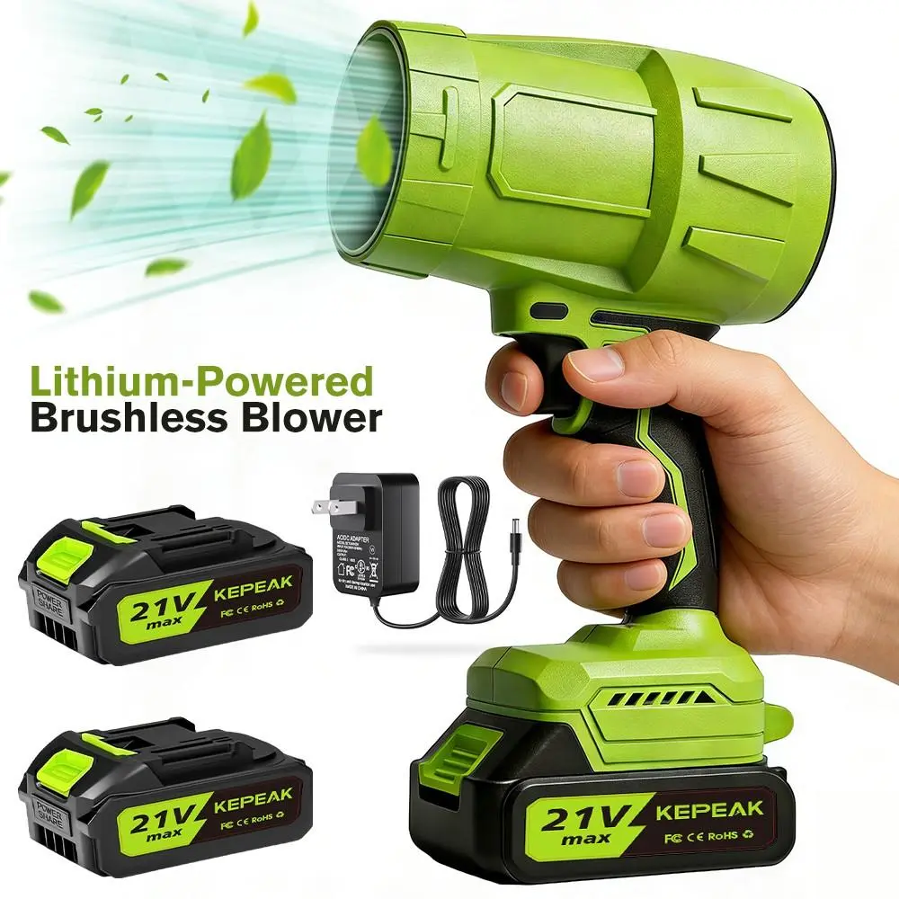 【BackToSchool】21V Cordless Storm Machine - Handheld Leaf Blower/ Battery/ Charger Power Fan