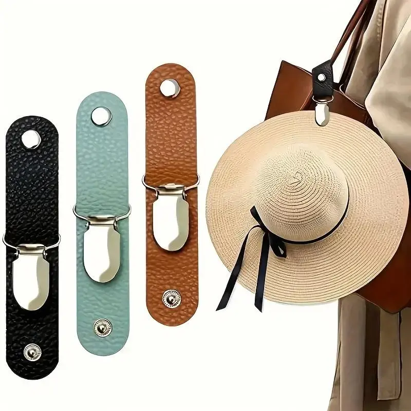 3-Pack Cute Aesthetic Hat Clips, Durable Steel & Cloth Bag Charm, Hands-Free Travel Accessory for Purse, Tote & Everyday Carry, Durable Design Core, Decorative Clothing Clips Fashion Accessory Sets, Aesthetic Look, 3Pcs/Set, Adults, Clip-On Clip