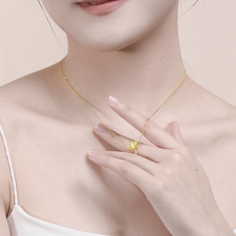 Twelve Flower Order Rose Quartz Necklace |     S925 Sterling Silver Lotus Pendant, Unique Design Collarbone Chain, Fashionable Premium Zirconia Gift