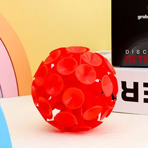 New 9CM TPR Suction Cup Ball 3D Stress Relief Puzzle Toy Magic Suction Cup Throwing Toy