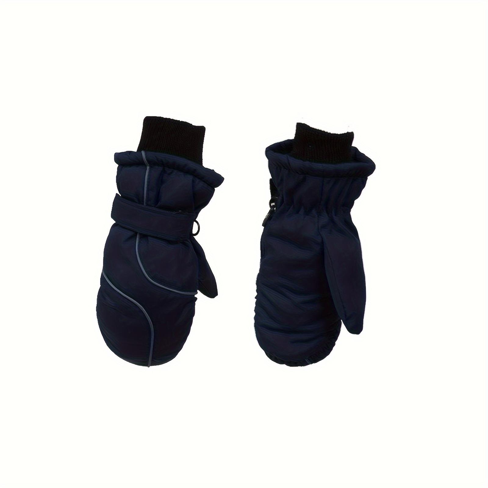 1-Pair Winter Gloves with Thick Fleece - Heavy-Duty Warmth, Pull-On Closure, Non-Slip Grip - for ing, Snowboarding, Hiking, Camping, Christmas Gifts - Ideal For Kids & Adults (ages 4-8+), Outdoor Activities, Stylish Design, Durable Construction