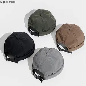 Unisex Summer Docker Cap, Breathable Quick-Dry Brimless Beanie for Men & Women, Trendy Streetwear Skullcap for Hip Hop, Casual & Outdoor Style