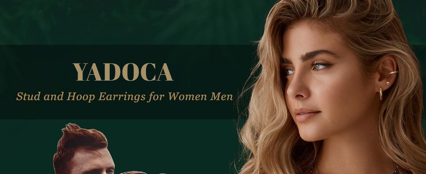 YADOCA Hypoallergenic Earrings for Sensitive Ears-20G Flat Back Earrings for Women Men-Small Surgical Steel Stud Earrings Huggie Hoop Cartilage Nap Earring Sets YADOCA Hypoallergenic Earrings for Sensitive Ears-20G Flat Back Earrings for Women Men-Small Surgical Steel Stud Earrings Huggie Hoop Cartilage Nap Earring Sets