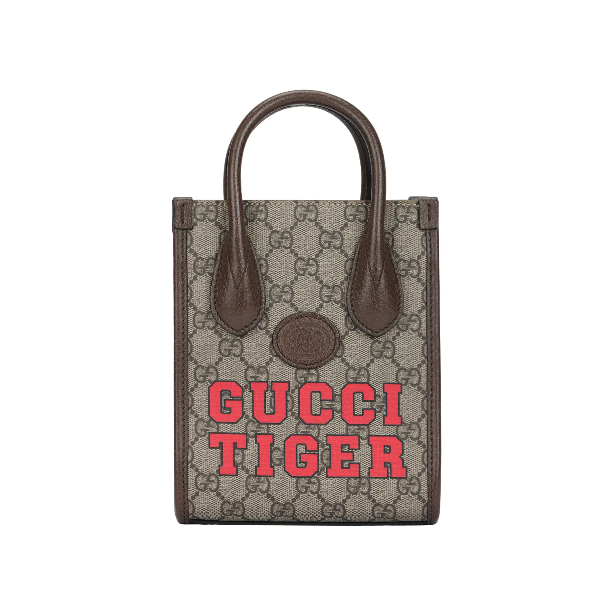 Gucci Monogram Canvas Tote Bag for Men – Brown Leather Shoulder and Crossbody Handbag