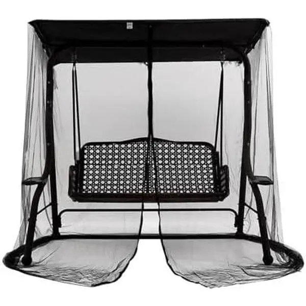 Netting, 3 Swing Mesh Screen w/Zipper Waterproof Roof Porch Swing Net Netting Screen