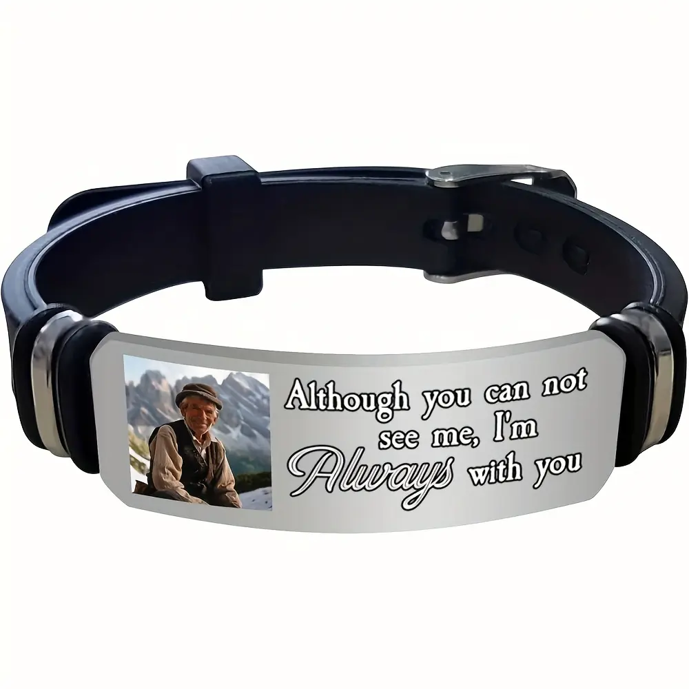 Customize photo bracelets for family/friends, photo memes, gifts for boyfriends/girlfriends - with gift box, Memorial Day, birthdays, graduation season, holiday gifts for mom/dad, Mother's Day, Father's Day, Halloween, Christmas