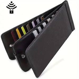 Ultra-Thin Card Wallet 26 Slots Large Capacity Long Case, Unisex Multi-Functional Phone Bag, PC Material Tool Bag for Men and Women