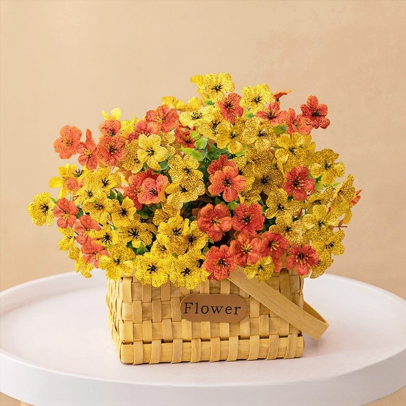 Violet artificial bouquet, purple roses, artificial flowers, artificial eucalyptus, fake flowers, decorative DIY hanging basket