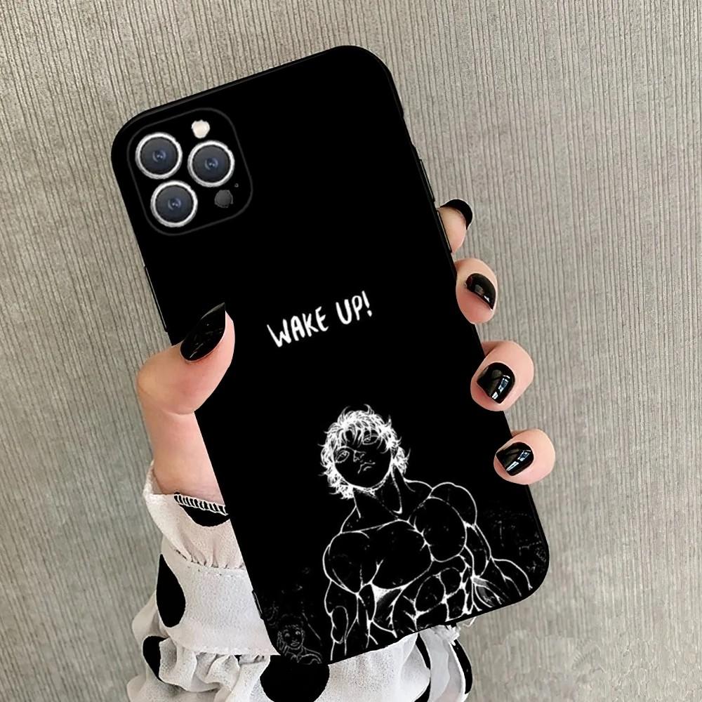 Anime Baki H-Hanma  Phone Case For iPhone17 ,16 ,15,14,13,12,11,Plus,Pro Max,XS,X,Soft Silicone Black Cover