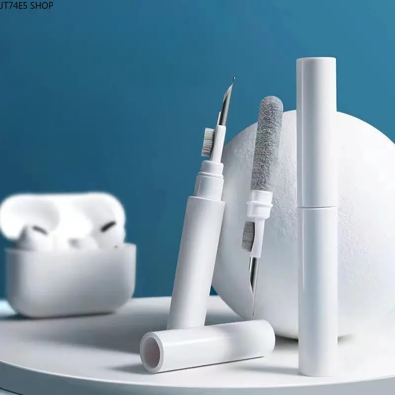 Portable Multifunctional Digital Cleaning Pen with Sponge & Mini Brush - for Earbuds, Bluetooth Earphones, Mobile Phones, Electronic Computer Keyboards, Earbud