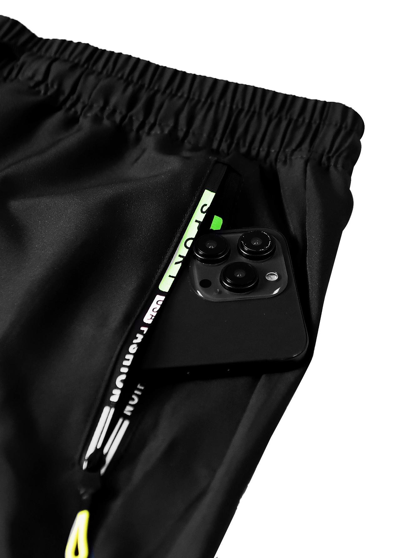 Plus Size Women's Casual Commuter Pants - Straight Fit for Daily Outdoor Activities | Breathable Fabric with Green Zipper Pockets and Dual Side Patch Pockets SpringStatements