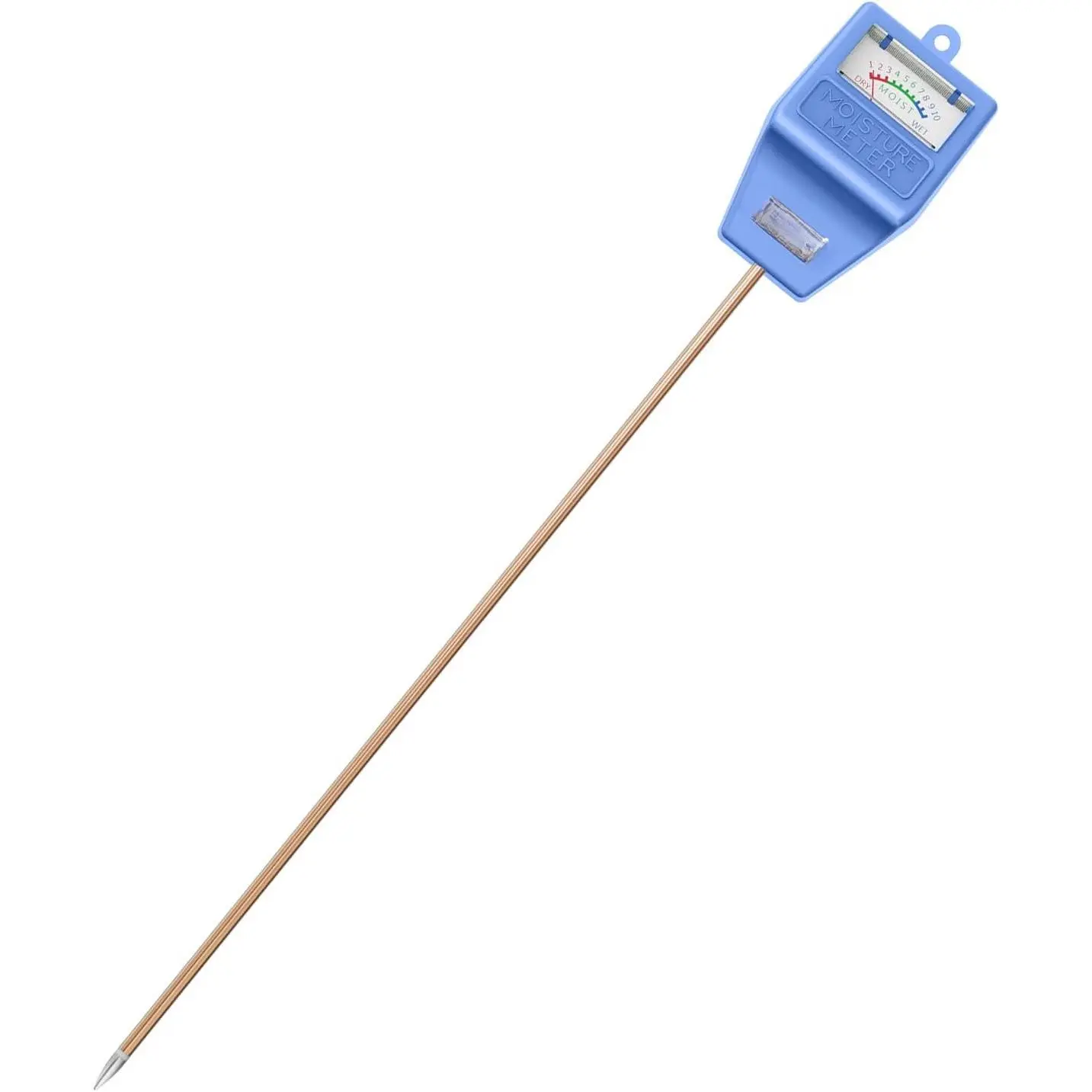 Long Probe Soil Moisture Meter Tester with Probe Handle & Sensor Tip, No-Battery Hygrometer for Beginners, Indoor/Outdoor Garden Water Gauge Test Kit, Gardening Gift