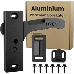 Aluminum RV Screen Door Latch Right Handle Replacement Kit for Travel Trailer Camper Motorhome RV Accessories for Inside