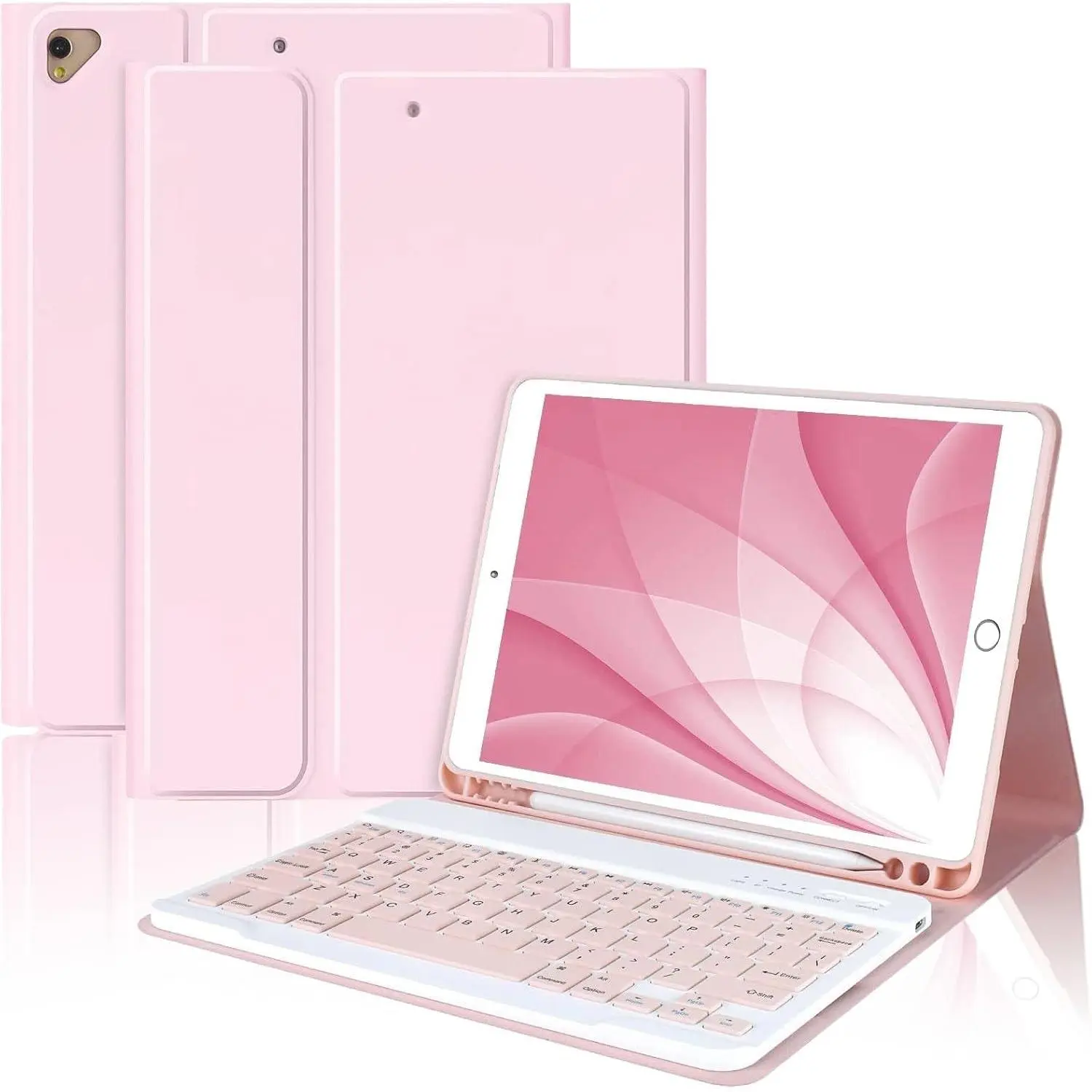 iPad 9th Generation Case with Keyboard, for iPad 8th 7th Generation Case with Keyboard ( Detachable & Pencil Holder), iPad 10.2"/iPad Air 10.5"(3rd Gen)/iPad Pro 10.5" ()