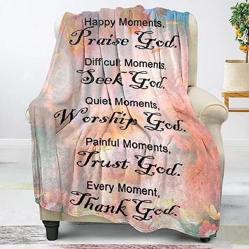 Christian Gifts for Women, Adult Faith, Inspirational/Religious/Spiritual Gifts, Unisex Soft Blanket, Personalized Blanket for Adults 40*50
