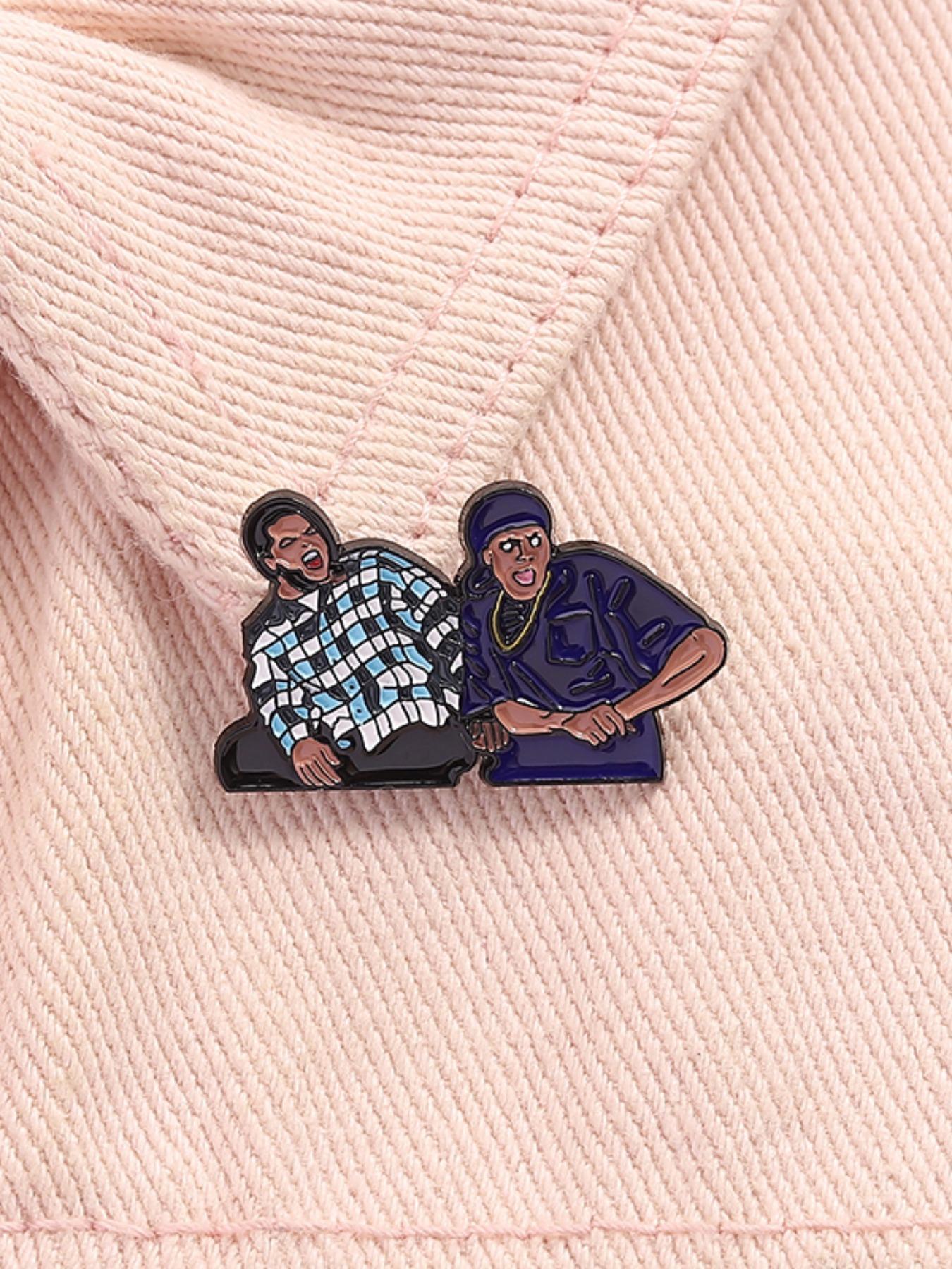 Unisex Punk Style Cartoon Character Brooch, Fashion Alloy Badge for Daily Clothing Decor, Trendy All-match & Exquisite Brooch for Birthday Gift, Fashion Accessory, Men Accessories