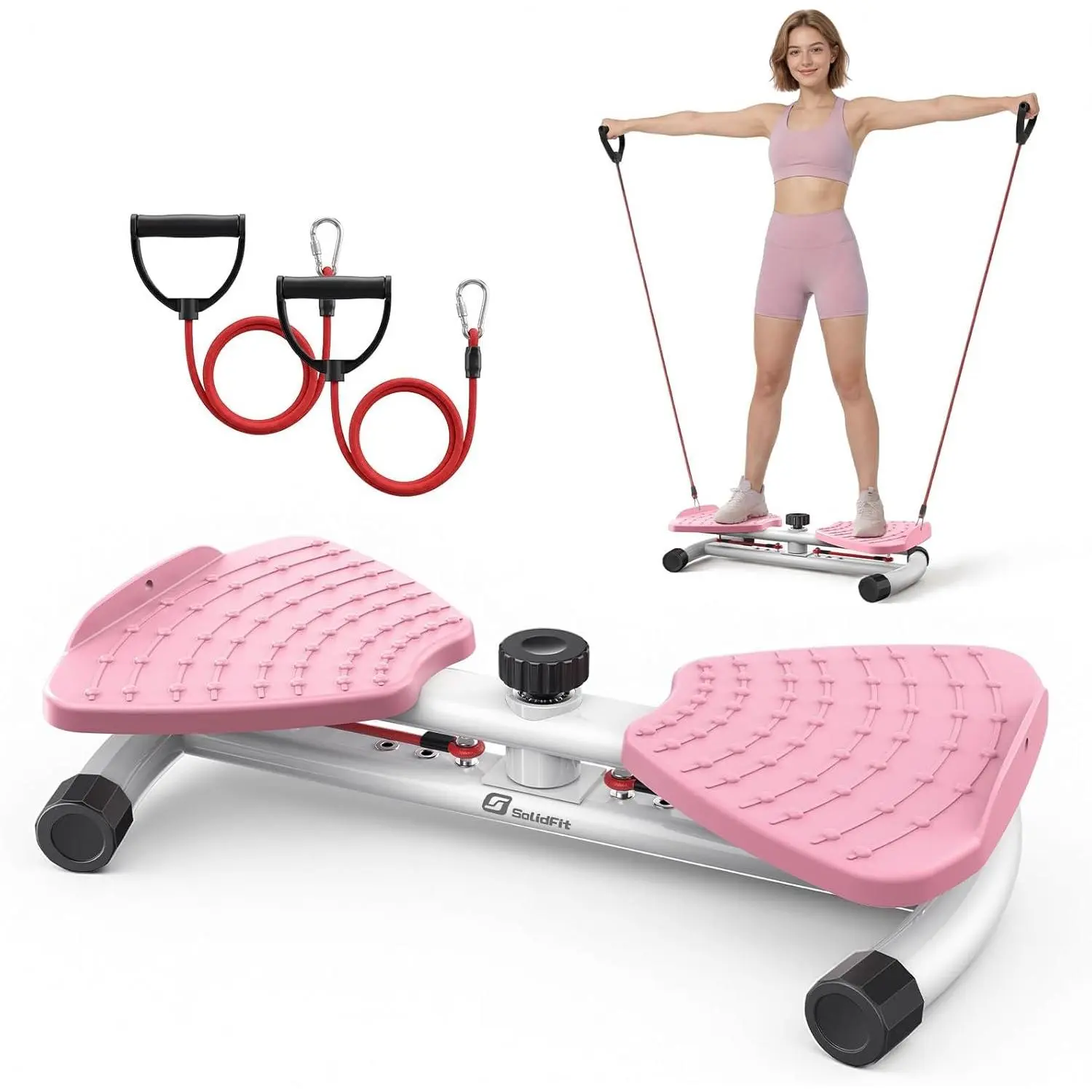 Waist Twister Board - 300 lbs Weight Capacity, Anti-Slip Surface, Noiseless Design, Durable Rotating Platform for Indoor Use