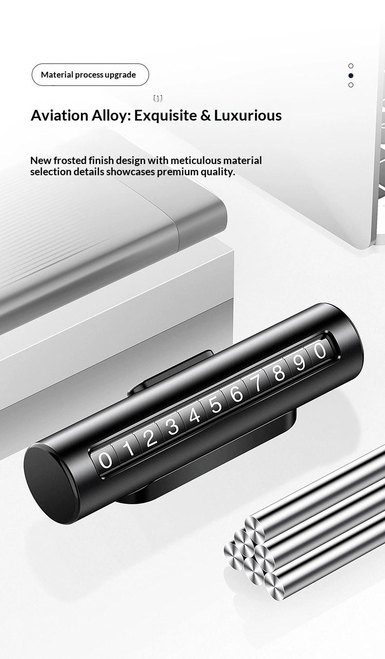 Creative car accessories temporary parking sign, car number plate, hidden parking license plate