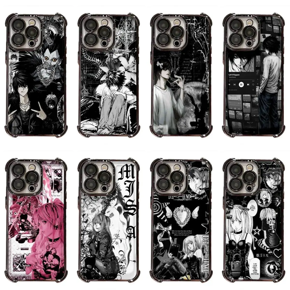 Anime Death Note INS Y2K Fashion Gothic Style Multiple Options Available Vintage Shockproof Design Phone Case for iPhone 17,16,15,14,13,12,11,Pro,Max,Plus Phone Cover