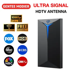 Gentee Modier Hd019 High-Definition TV Antenna, Signal Enhancer, Free Channels, 1080P Resolution, Region Dependent Reception