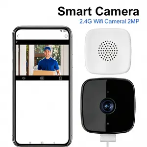Intelligent indoor security camera - high-definition video, night vision, motion detection, smartphone control lens, wireless indoor and outdoor high-definition card machine home window camera, (excluding storage card)