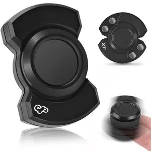 3-in-1 Metal Magnetic Rotating Fidget Spinner Toy - Safe Slider Clicker EDC Gadget, Fidgeting Stress Relief Tool, Sensory Stress Reliever for Adult Men, Cool Teen Boys Gift, Easter Basket Stuffer
