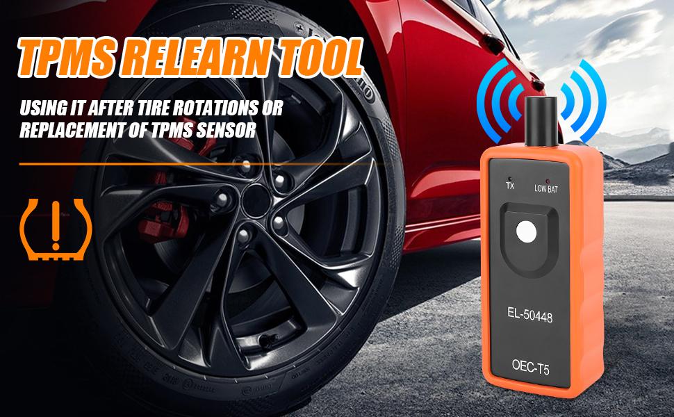 EL-50448 TPMS Relearn Tool – OEC-T5 Tire Pressure Monitor Sensor Activation Reset, 1-2 Min Fast Programming for GM, Buick, Chevy, Cadillac & More. DIY Programming Tool Saves $80+ Dealer Fees!