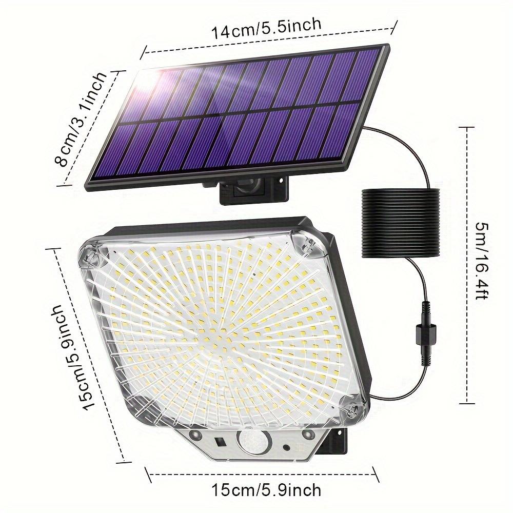 New solar-powered split wall light, outdoor motion sensor light, remote-controlled garden light, home garage street light