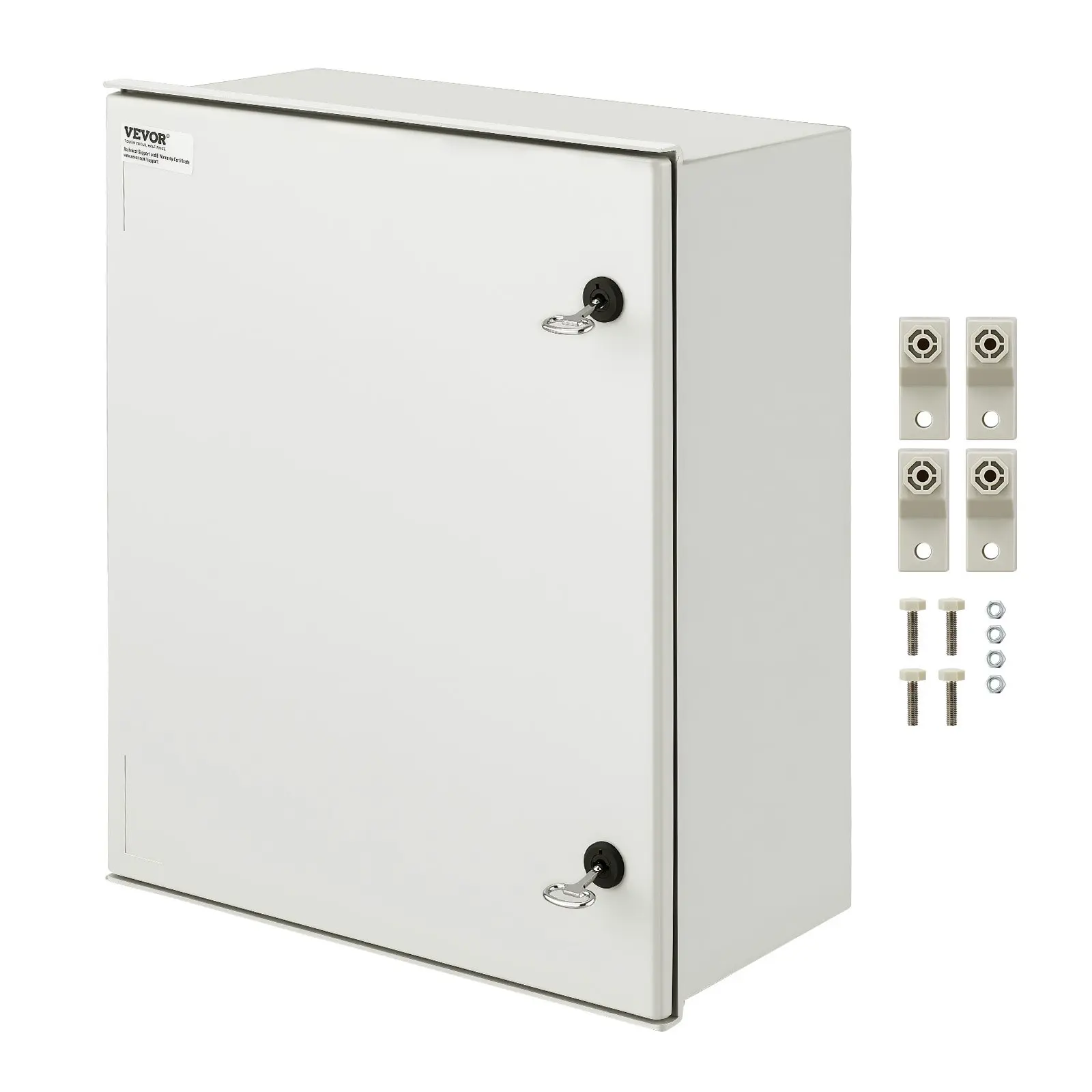 【DealsForYouDays】VEVOR NEMA Enclosure, 20x 16x 8 inches, NEMA 4X Fiberglass Steel Electrical Box, IP66 Waterproof Dustproof Hinged Junction Box for Outdoor Indoor Use, with Mounting Plate(50x40x20 cm))