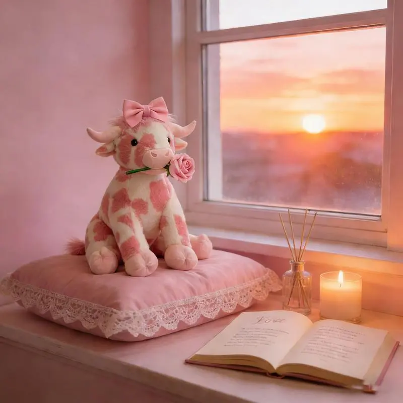 10 - inch Highland Cow Stuffed Animal: Ultra - cute Fluffy Plush Gift! Realistic Figure & Weighted Design for Ideal Decor or Toy