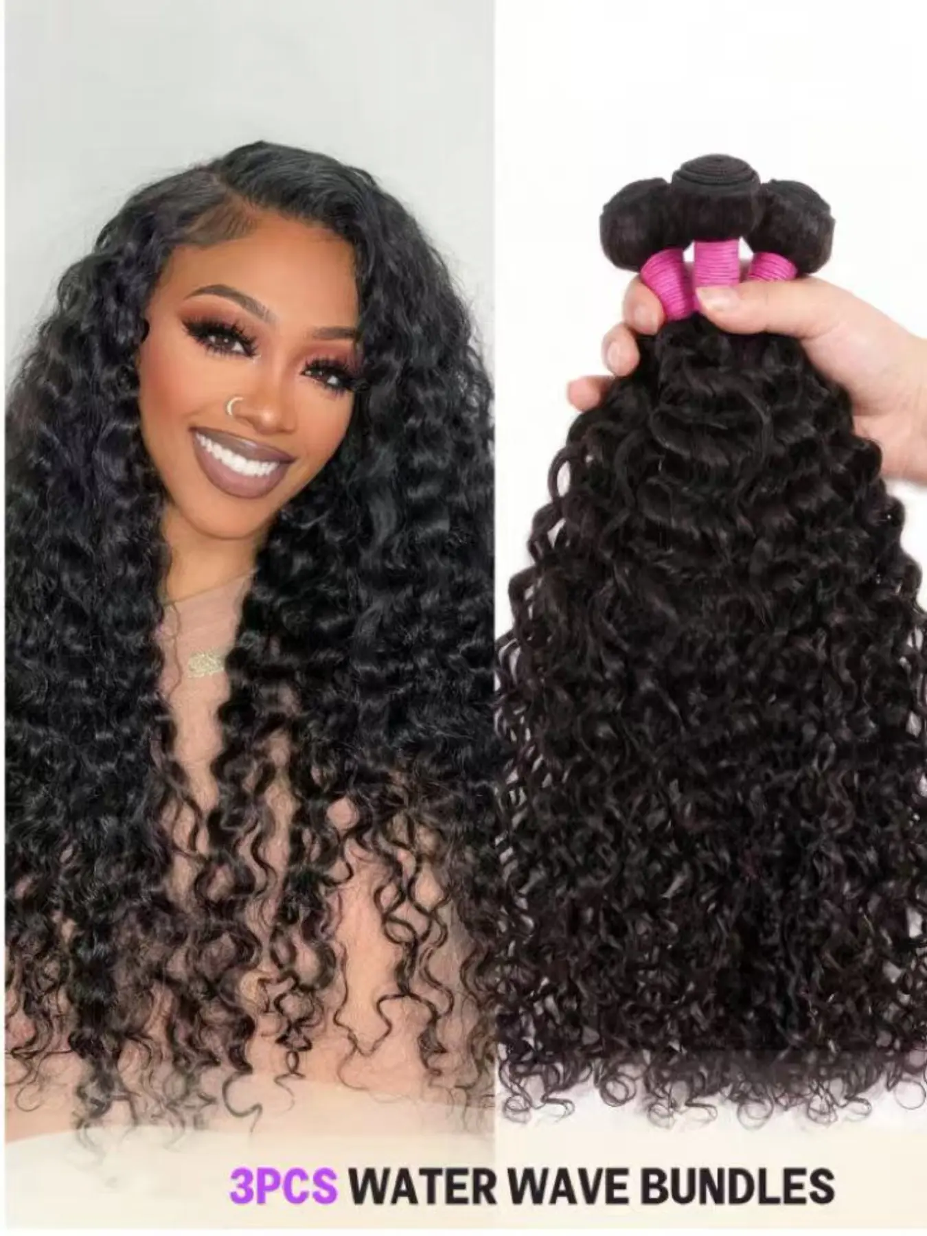 3pcs 270G Bundle Natural Black Brazilian Human Hair Weave Soft Tangle-Free Unprocessed Hair Extensions Suitable For Beginners Gifts For Family And Friends