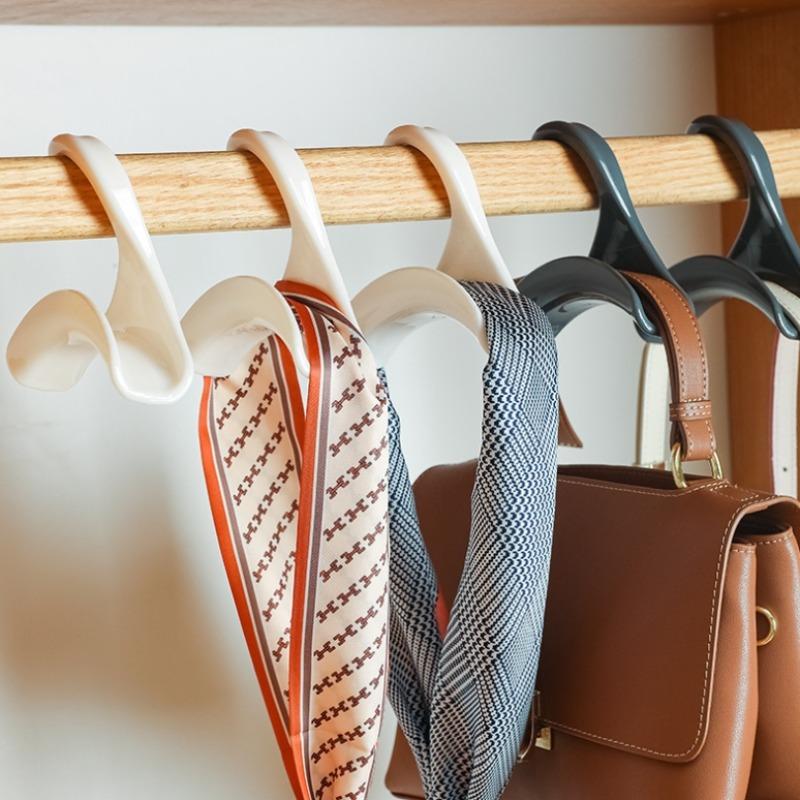 Shoulder Bag Hook, Foldable Purse Hook, 10pcs Space Saving Folding Bag Hanger, Bag Organizer, Bag Storage Hook, Home Organizer for Bag, Belt, Scarf, Hat, Holder
