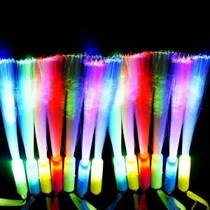 12PC Glow Fiber Optic Wand Glow Sticks,LED Light Up Wand,Glow in The Dark Party Supplies Favors,4 Color Neon Light up Toy fit Thanksgiving Xmas Holiday Birthday Concert Partyfidget toys
