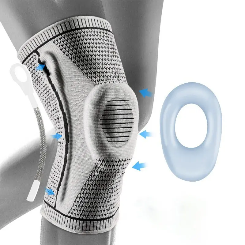 Professional Sports Knee Brace, High-Performance Training, 360° Pressure Wrap, Joint Stabilization, Breathable Elastic Fabric, Shock Absorption
