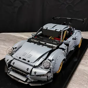 2117pcs 1:10 Scale Car Model Building Blocks, Model Car Kit, Home Decor Environment Setup, Racing Enthusiast Collection Moc, High Difficulty Mechanical Assembly