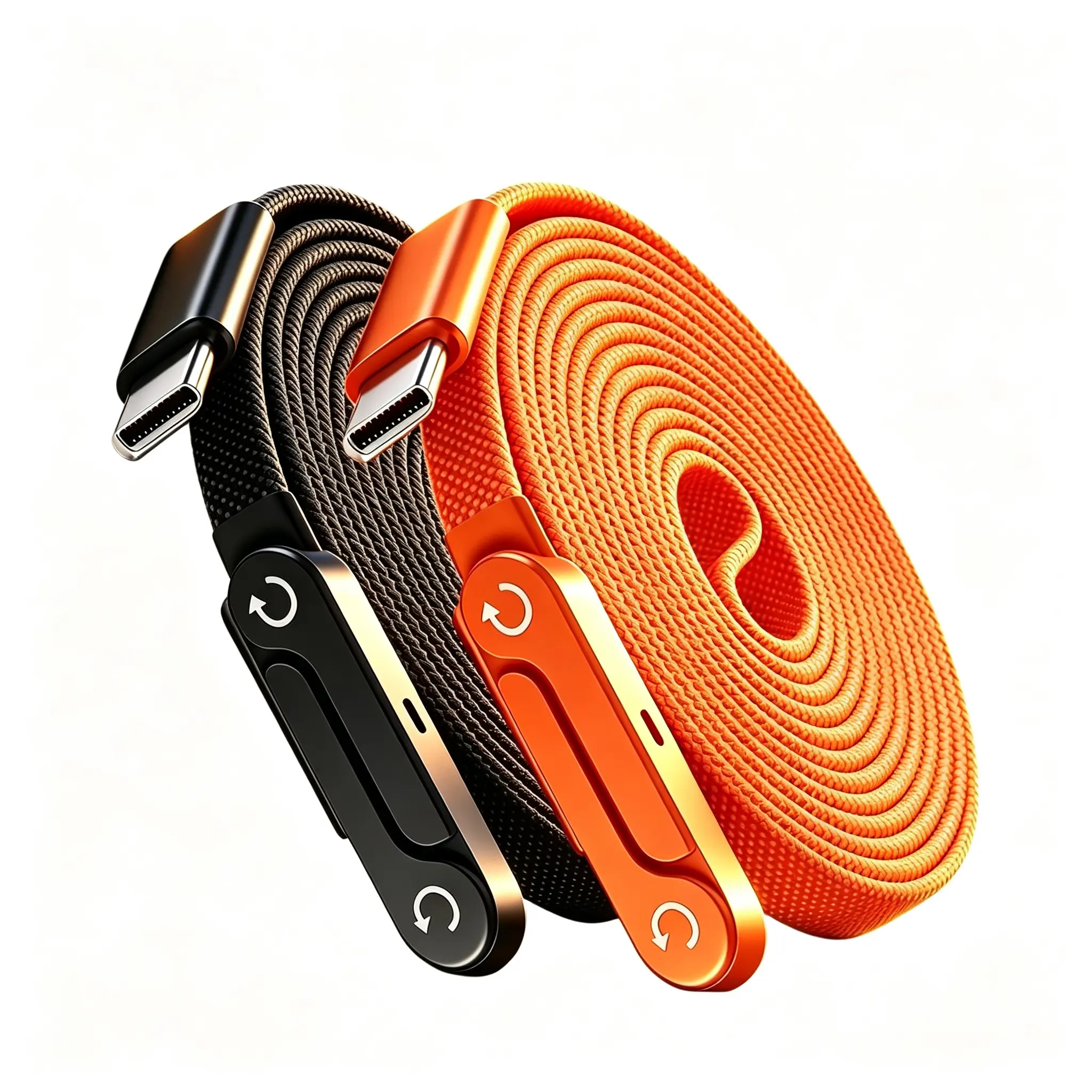 240W Fast Charging Braided Cable with Phone Stand, 90° Bent Connector, 360° Rotate, 1.5m Length for Sports & Outdoor Indoor Recreation Use