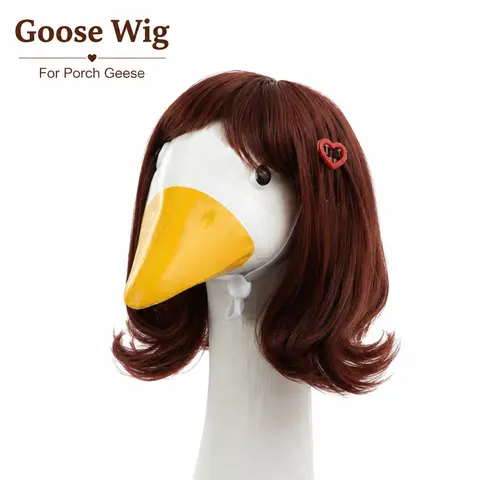 Porch Goose Wig, Home Garden Party Festival Decor, Party Props for Indoor and Outdoor, Fun Costume Prop, Multi‑Scene Decoration
