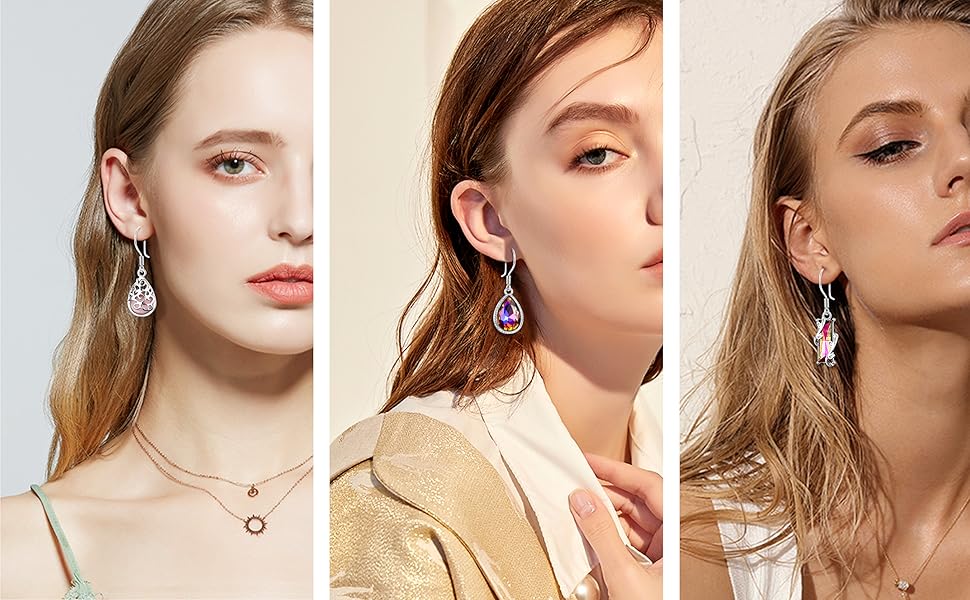 12 Pairs Bohemian Silvery Drop Earrings Set for Women Girls Geometric Cubic Zirconia Teardrop Drop Dangle Earrings Vintage Trend Party Jewelry Christmas Gifts 12 Pairs Bohemian Silvery Drop Earrings Set for Women Girls Geometric Cubic Zirconia Teardrop Drop Dangle Earrings Vintage Trend Party Jewelry Christmas Gifts