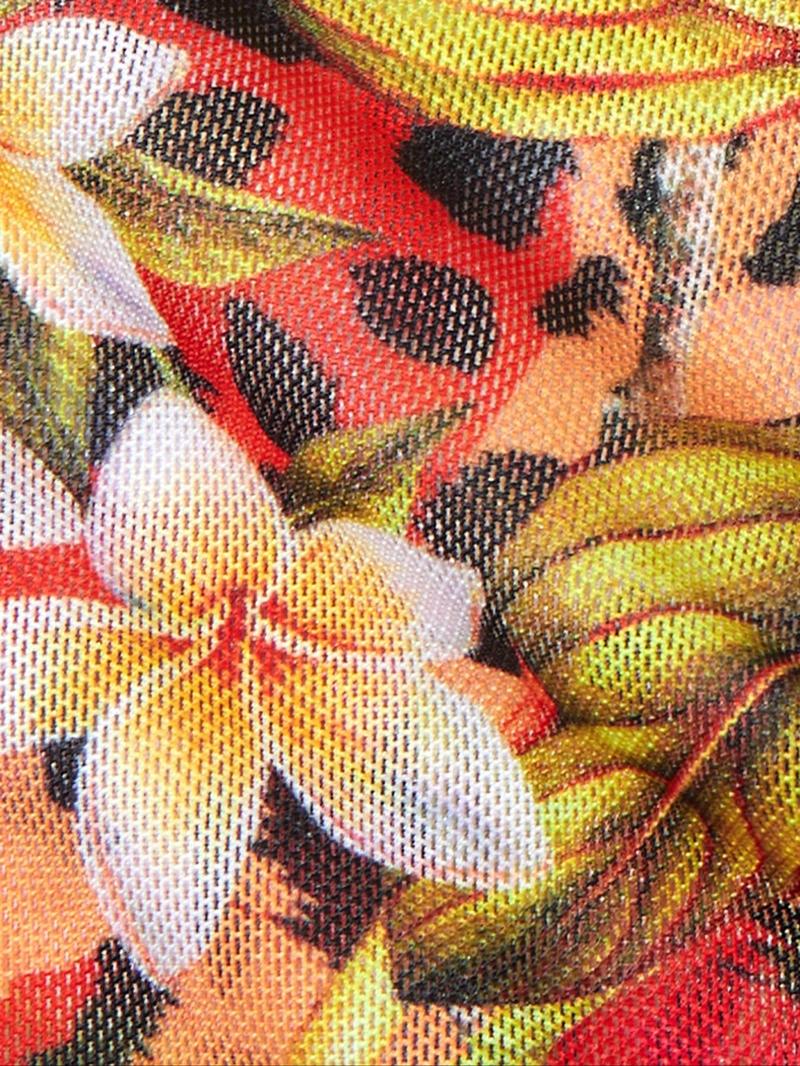 Women's 3pcs Floral Print Tie Back Bikinis Set, Halter Triangle Swim Top & Tie Side Swim Bottom & Cover Up Skirt Set, Summer Beach Holiday Vacation Swimwear Set for Women