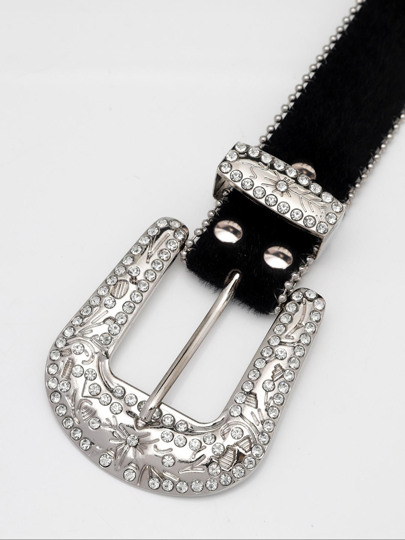 Easter Y2k Rhinestone Decor Belt, Wide Waistband for Party, Designer Belt, Country Rivet Full Rhinestone Men & Women Accessories for Daily Clothing Decor,  Belts for Women, Rhinestone Decorated Belt