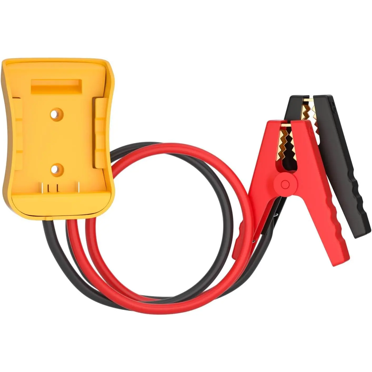 GJANSH Car Jumper Cables with Adapter Compatible with DeWalt 20V Max/18V Battery (Battery Not Included), 8AWG 2FT Auto Jump Starter Booster Cables for Cars, SUVs (Up to 5.0L Gas/3.0L Diesel)